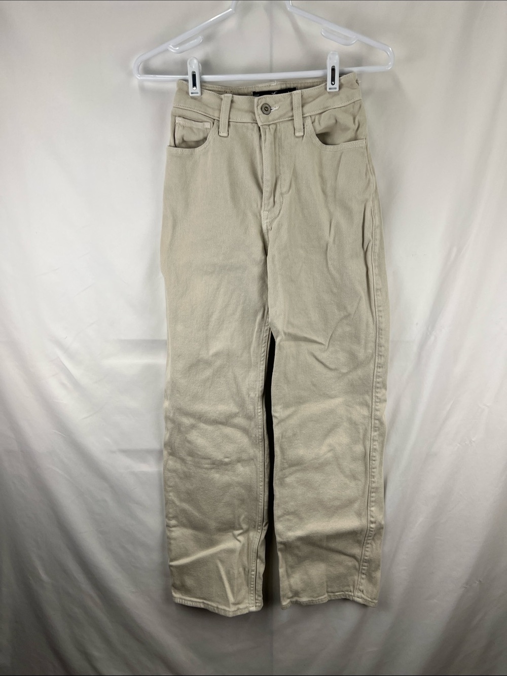 Hollister - Women’s Pants - Size 000S - Size 23 - Khaki - Dad Jean - High Rise